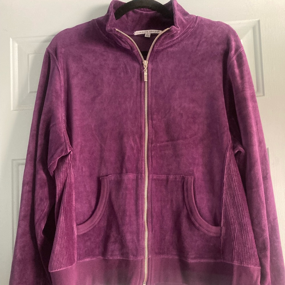 Carolyn Taylor Purple Velour Jacket